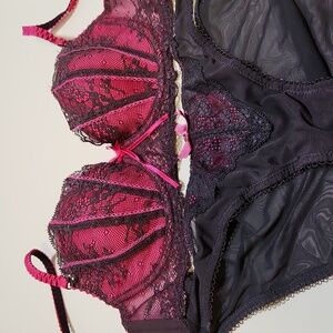Elle Macpherson Sexy Lace Lingerie Bra + Panties Set